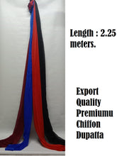 Load image into Gallery viewer, Solid Plain Chiffon Dupatta(shawl) - Premium Export Quality