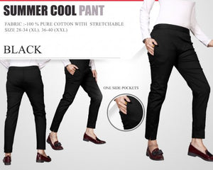 PP103 - Plazzo Pant Summer Cool Fabric Black color
