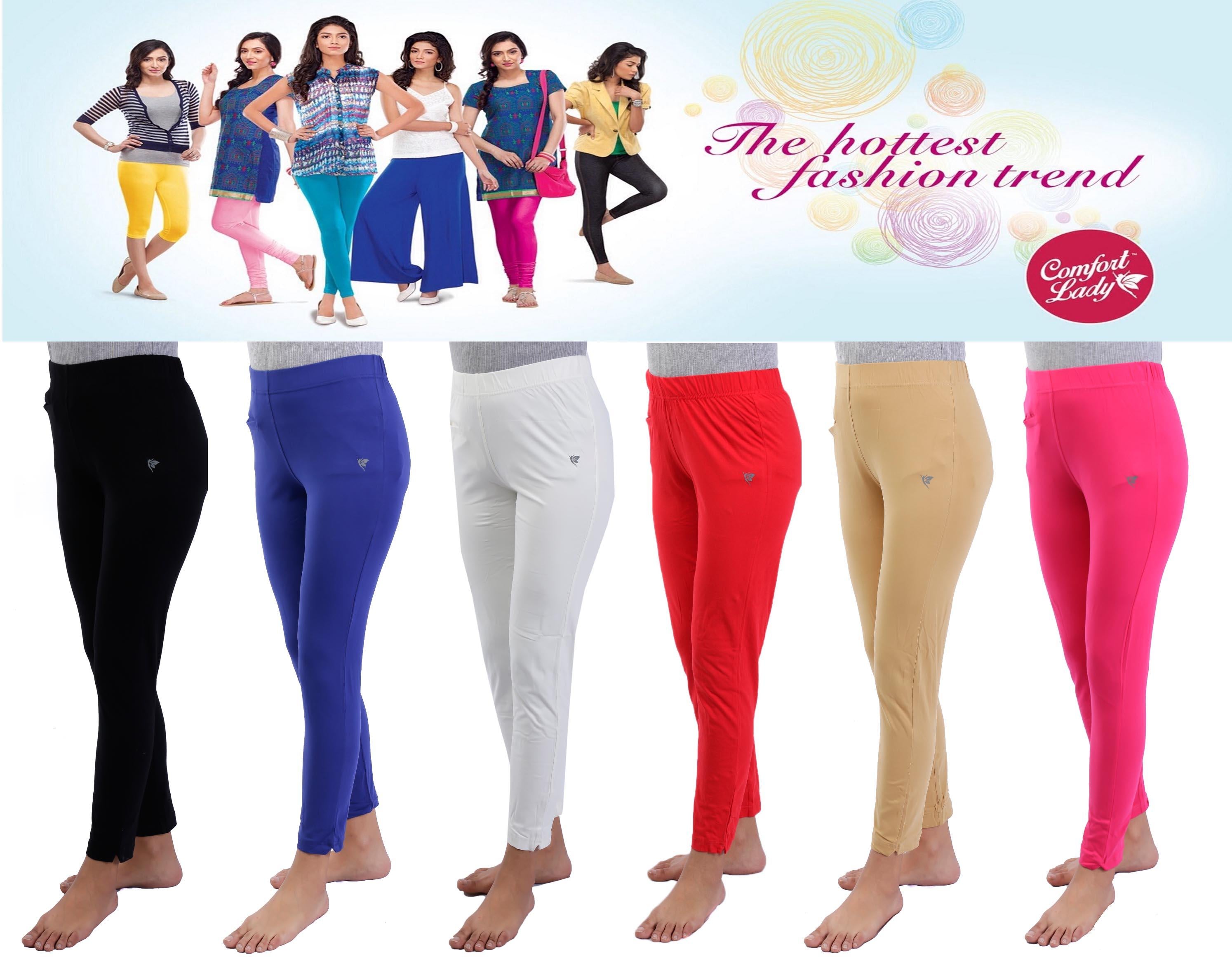 COMFORT LADY 200 Colours Available Churidar Leggings, Size: Free at Rs 425  in Kolkata