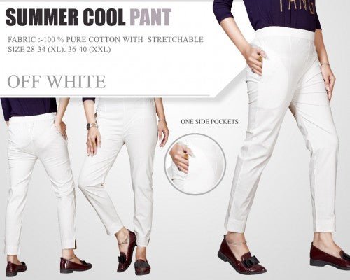 PP104 - Plazzo Pant Summer Cool Fabric White