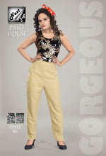 Load image into Gallery viewer, PP126 - Plazzo Pant Heavy Cotton Skin/Camel/Beige color (Non-stretchable)