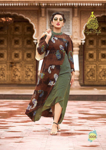 KT0101(XL)06 - Stylish Kurti Kajal Style Fashion Blossom Vol 3