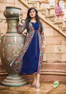 ZKT0101(XL)04 - Stylish Kurti Kajal Style Fashion Blossom Vol 3