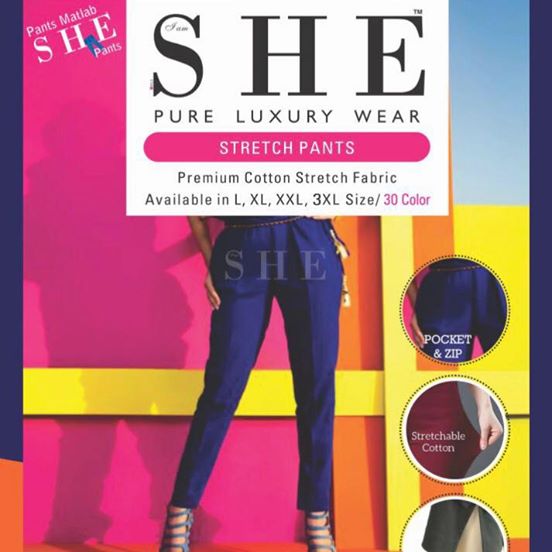 3XL size - Stretchable Pant from Premium brand SHE (3XL size) – Sui Dhaga  Fashion Hub