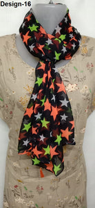 Women's Printed Trendy Chiffon Stoles, Free Size(Multicolour) - Pack of 3