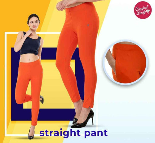 Comfort lady Straight Pants (Free Size)