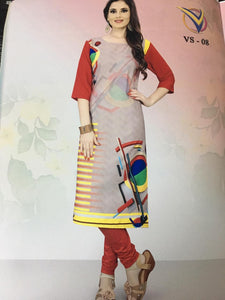 ZKT0206(L) 08 - Stylish Kurti Dhadkan Style Vol 7