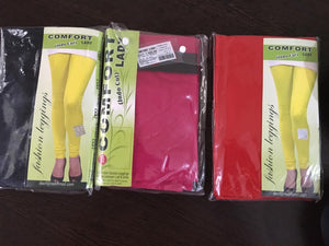 Comfort Lady Leggings (Churidar length) (Pack of 2) -> 100+ colors