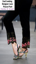 Load image into Gallery viewer, PL113 - Heavy Lace Embroidery Plazzo Pant