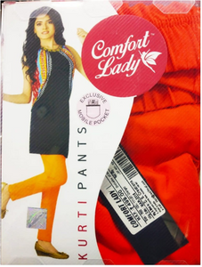 Comfort Lady Kurti Pants (Free Size Pack of 3) - Rs 400/pc (Save 375 Rs overall)
